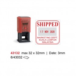 Self Inking Date Stamp 43132P3 32x32m